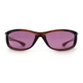 thumbnail image 5 of Urban Y2K Wrap Around Sport Plastic Windbreak Oval Sunglasses Brown - Purple, 5 of 8