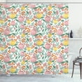 thumbnail image 1 of Ambesonne Floral Shower Curtain, Rowan Berry Poppy Spring, 69"Wx75"L, Multicolor, 1 of 3