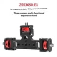 thumbnail image 2 of Adaptador de Trípode para Teléfono Triple con Cabezal Inclinable de 180 Grados para Vlogs y Transmisión en , Compatible con Cámara, Luz y Micrófono., 2 of 5
