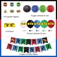 thumbnail image 4 of Ninja Birthday Party Supplies Decorations - Ninja Happy Birthday Banner 24 Cupcake Toppers Ninja Balloons Stickers for Boys Ninja Warrior Themed Birthday, 4 of 6