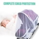 thumbnail image 3 of Mosquitera para bebé, color blanco, mosquitera para asiento de coche (p. ej., Bebe Confort, Cybex), borde elástico, apertura para transporte, 3 of 5