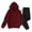 Wine, variant on Men's 2 Piece Sweatsuits Fleece Set Athletic Hoodie Casual Drawstring Hooded Sweatshirt and Joggers Set Tracksuit Outfits with Pockets
