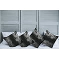 thumbnail image 2 of Ambesonne Black and White Throw Pillow Cover 4 Pack, Wild Leopards, 16", Black White Blue, 2 of 5