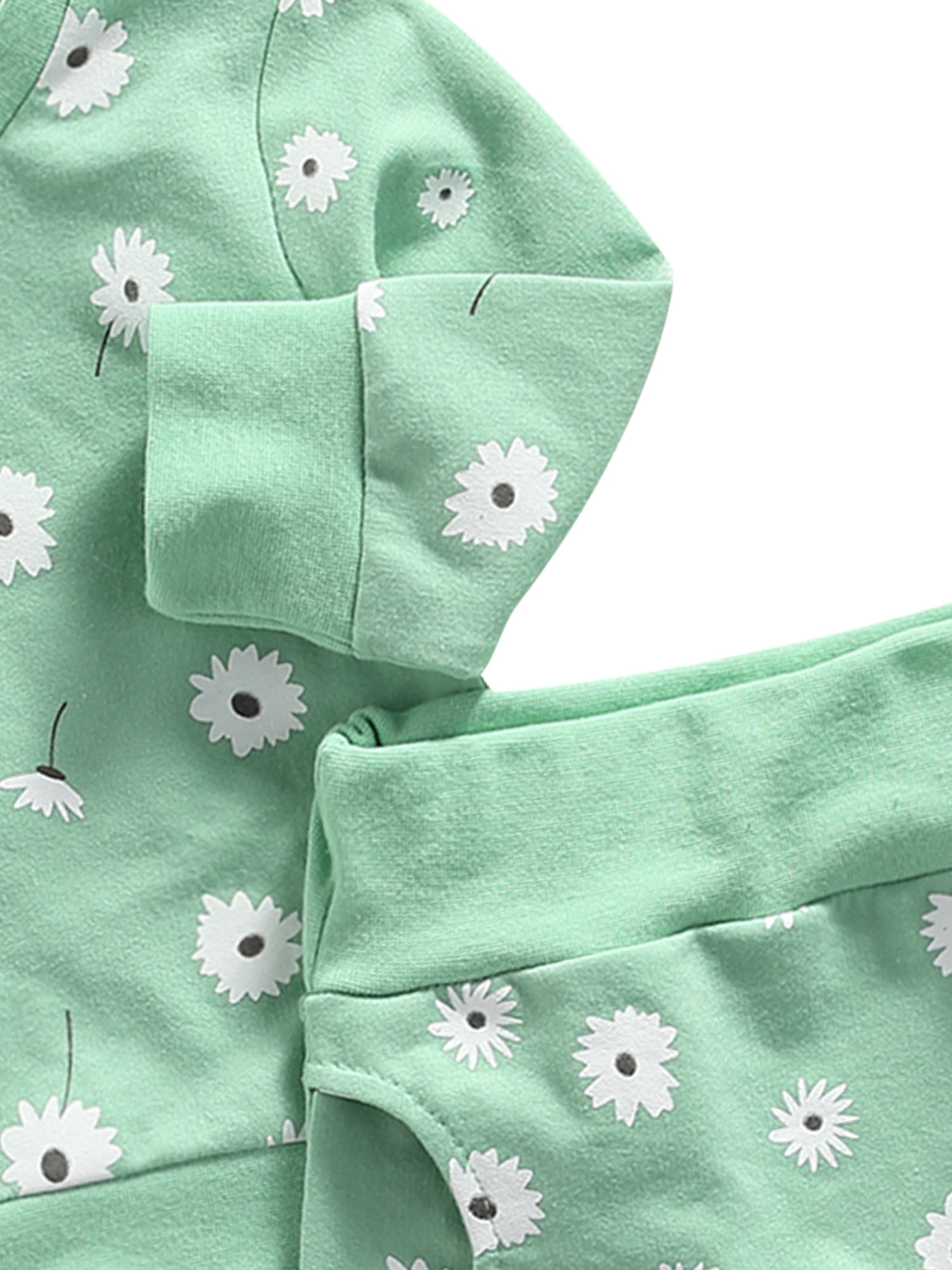 xiaxaixu Baby Sweater + Pants, Flower Pattern Pocket Decoration