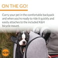 thumbnail image 5 of K&H Pet Products Travel Bike Backpack for Pets Gray 9.5 X 14 X 15.75 Inches, 5 of 7