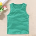thumbnail image 2 of GiLiling Toddler Baby Sleeveless Tank Tops Kids Summer Basic Cotton Athletic Undershirt T Shirt Vest (Green, 11-12 Years), 2 of 6