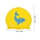 thumbnail image 4 of Gorro de natación de silicona de dibujos animados de delfín único 1 Pc Amarillo Azul, 4 of 6