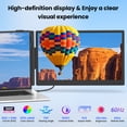 thumbnail image 2 of Tlscon laptop screen extender 14” FHD 1080P, Ultra-light and ultra-thin portable monitor, Laptop Monitor Extender for 13-17.3" Laptops, Plug & Play Travel Monitor Extender Compatible with Windows/Mac, 2 of 9