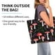 thumbnail image 2 of Disketp Red Mushrooms Bolsa Tote Estampada para Mujer, Bolso de Hombro y de Mano para Compras y Viajes, 2 of 8