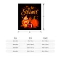 thumbnail image 3 of Cozy Autumn Flannel Blanket - Soft & Warm Perfect for Sofa Travel Bed & Chair - Features Festive Pumpkin & Football Design, 3 of 5