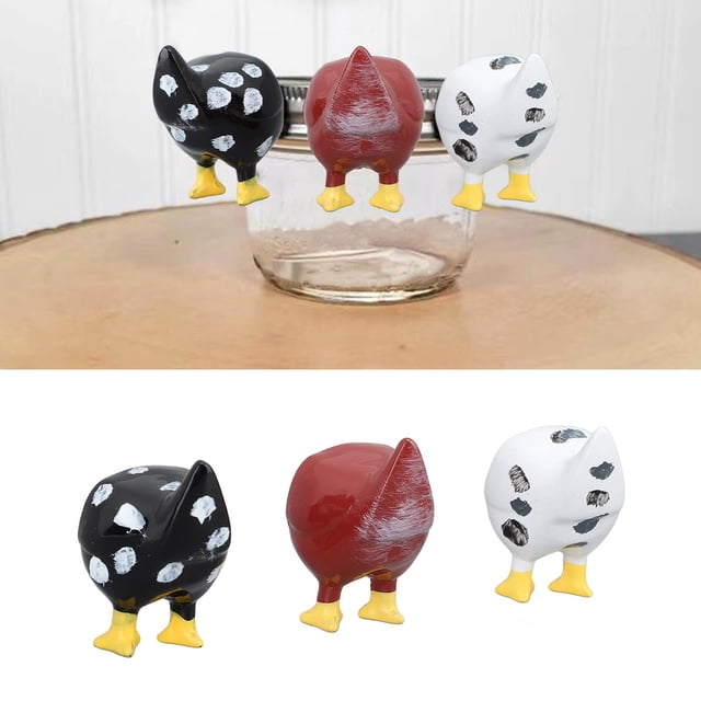 Imán Decorativo Magnético Para Refrigerador, Trasero De Pollo De Resina, Fuerte, Magnético, Ligero, Divertido, 3 Piezas Para Pizarra Blanca