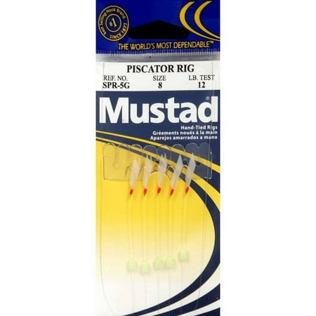 UPC: 0023534250888 | Mustad Piscator Rig (White) – #8 1pc