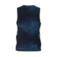 thumbnail image 2 of Rocae Blue Glitter Retro for Men's Basketball Jersey Lightweight and Breathable Athletic Tank Top,Quick-Drying Sports Jersey Small, 2 of 9