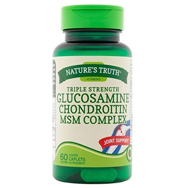2 Pack Nature's Truth Triple Strength Glucosamine Chondroitin MSM Complex, 60 ea