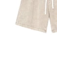 thumbnail image 3 of Jalioing Womens Cotton Shorts Casual Solid Color Elastic Waist Drawstring Shorts Loose Basic Summer Lounge Shorts, 3 of 4
