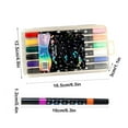 thumbnail image 3 of JGJJUGN High-Brightness Two-Color Glitter Marker Pen Set, Dual-Tip Pearlescent Glitter Pens, Fluorescent Markers for Art & Craft, Non-Bleeding Glitter Ink, 12 Pack with 24 Vibrant Colors, 3 of 6