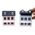 thumbnail image 4 of K Miniature Villa House For 1:12 Scale Dollhouse Movable Roof Tiny House Model Doll Accessory Dollhouse Garden Decor Doll House Decor 2.8X2.4X2.0 Inch 0.19 Lb, 4 of 7