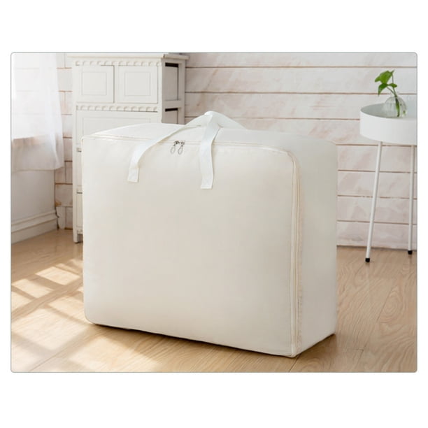 Organizador Almacenamiento onlyliua Bolsa de Edredones Grande Beige Mediano