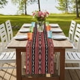 thumbnail image 4 of Table Runners 60 Inches Long Dress Scarves, Red Boho Farmhouse Kitchen/Dining Table Runner, Small Coffee Tablerunners, Vintage Ethnic Tribe 13x60 Inch, 4 of 9
