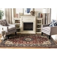 thumbnail image 2 of Safavieh Classic Collection CL362A Handmade Burgundy and Navy Wool Area Rug, 8 feet by 10 feet (8' x 10'), 2 of 5