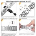 thumbnail image 3 of ZYX Slim Stainless Steel Band for Apple Watch, Women's 14mm Thin Metal Strap with Tool, Sliver, 38mm/40mm/41mm/42mm(Series 10 11), 3 of 7