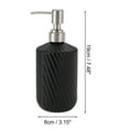 thumbnail image 4 of Unique Bargains 1 Pc Twill Lines Soap Pump Dispenser for Bathroom 450ml Black, 4 of 6
