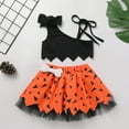 thumbnail image 5 of IBTOM CASTLE Kids Caveman Costume Historical Stone Age Birthday Outfits for Toddler Baby Girls Halloween Cosplay Dress up Party Photo Shoot 2-3 Years Black + Orange, 5 of 8