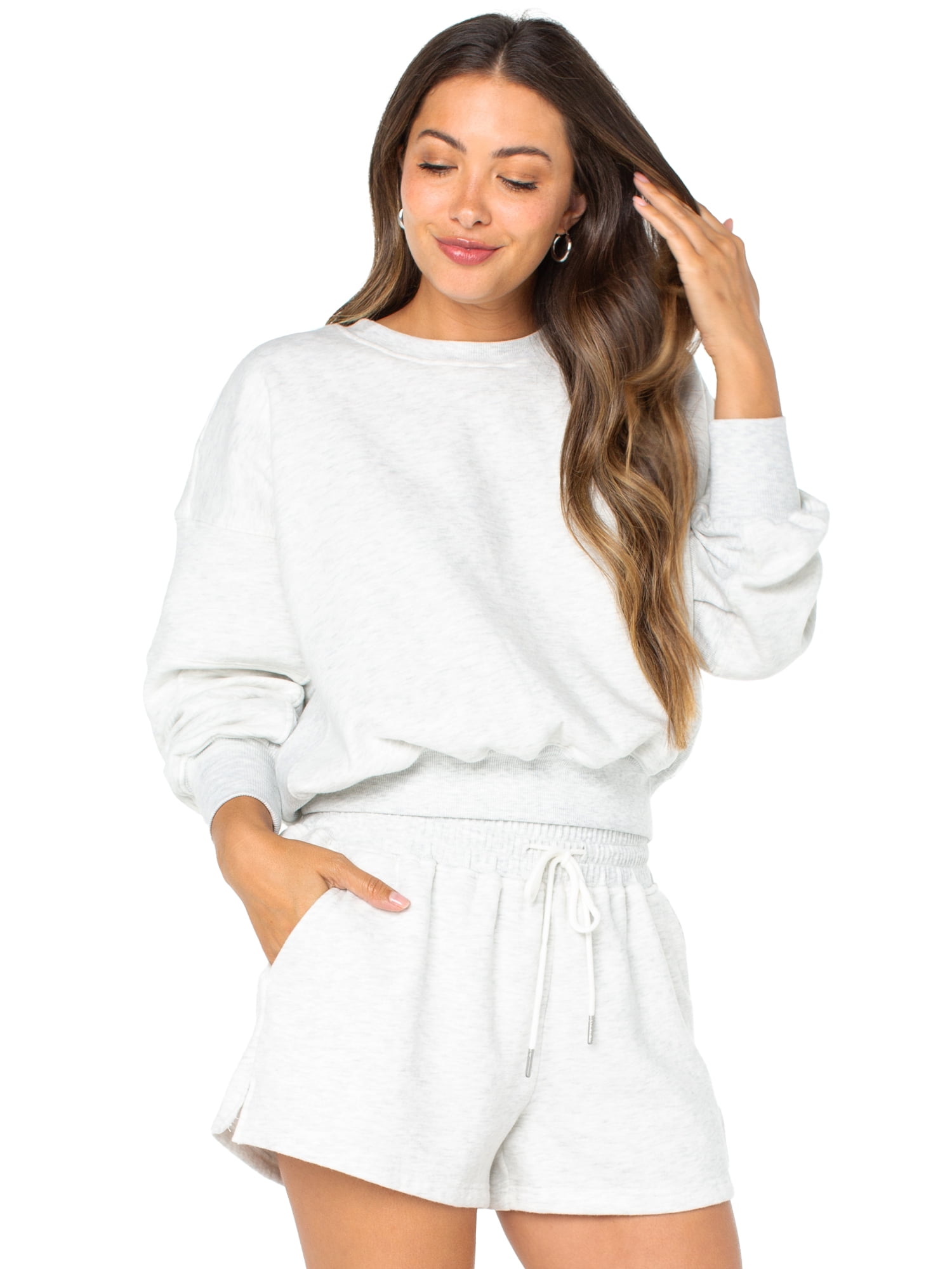 Celebrity Pink Womens Oversized Boyfriend Sweatshirt