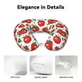 thumbnail image 4 of Daiia Hand Drawn Tomatoes Pattern Travel Pillow 100% Pure Memory Foam Travel Neck Pillow, Airplane Pillow U-Shaped Neck Pillow Ergonomic Travel Pillow, 4 of 8