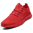 thumbnail image 2 of Mens Shoes Casual Sneakers Low Top Walking Shoes Breathable Mesh Sport Shoes Black Size 7, 2 of 8