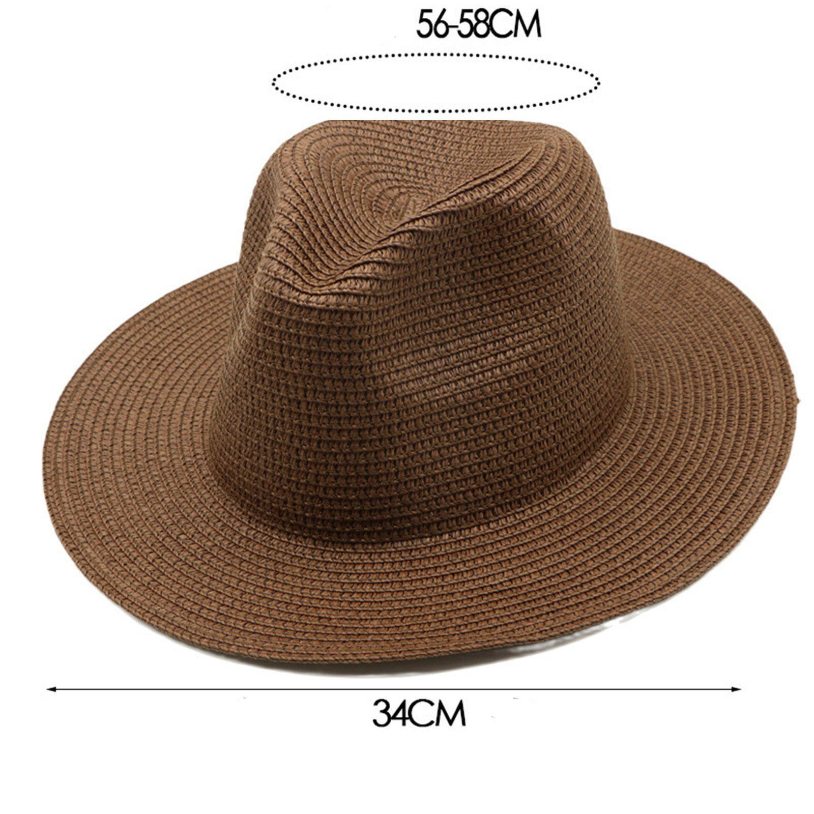 Women Men Straw Panama Hats Summer UPF 50+ UV Protection  display picture 1