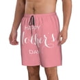 thumbnail image 2 of Fuzoiu Happy Mother's Day Print Men's Beach Shorts,Men's Swim Trunks,Quick Dry Board Shorts with Pockets,Men's Bathing Suits for Surfing, Running, and Casual Wear-3X-Large, 2 of 6