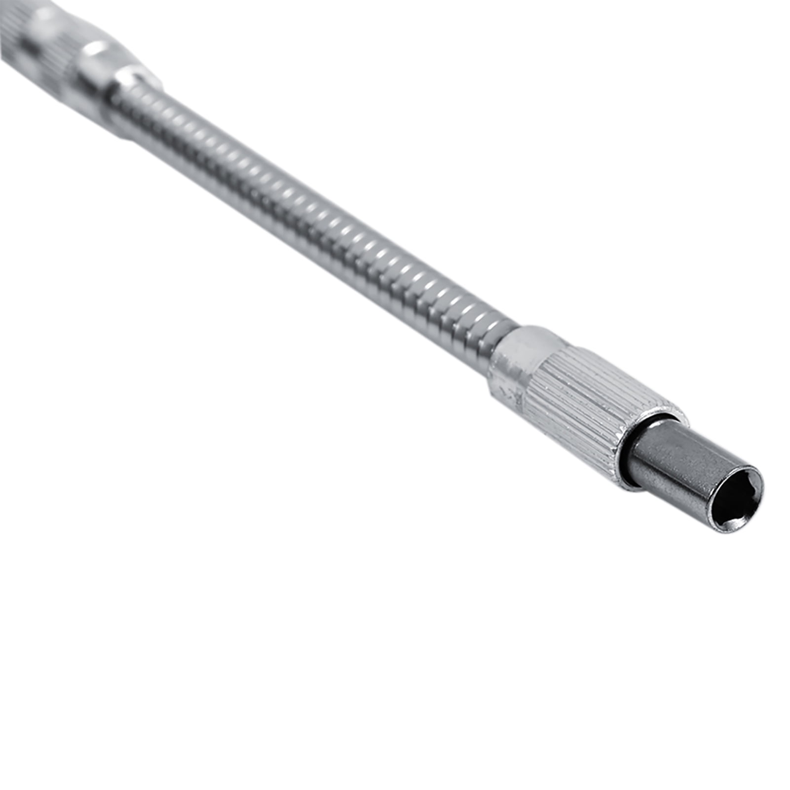 Flexible Screwdriver Extension Bit Holder 7.87in Hex Shank for Tight Spaces with 6.35mm 1/4" Shank for Electric Screwdrivers and Cordless Drills