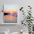 thumbnail image 2 of Cuadros Decorativos 5D DIY taladro redondo completo diamante pintura amor puesta de sol punto de cruz bordado conjunto Ehuebsd Nuevos Originales, 2 of 9