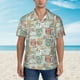 thumbnail image 2 of Balery Cute Owl Camisas hawaianas de manga corta para hombre, camisas playeras de corte holgado, camisas de vacaciones con botones,XX-Large, 2 of 7