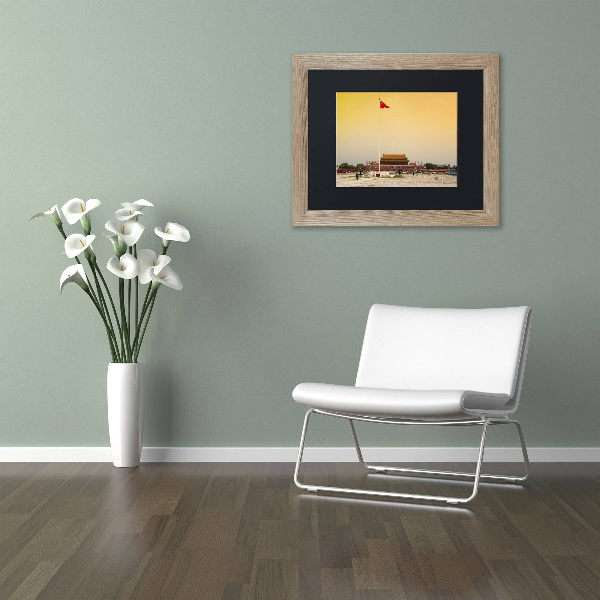 Trademark Fine Art "Tiananmen" Canvas Art by Philippe Hugonnard, Black Matte, Birch Frame