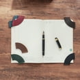 thumbnail image 4 of Fan Shaped Page Marker PU Leather Bookmarks Simple Book Markers for Reading, 4 of 11