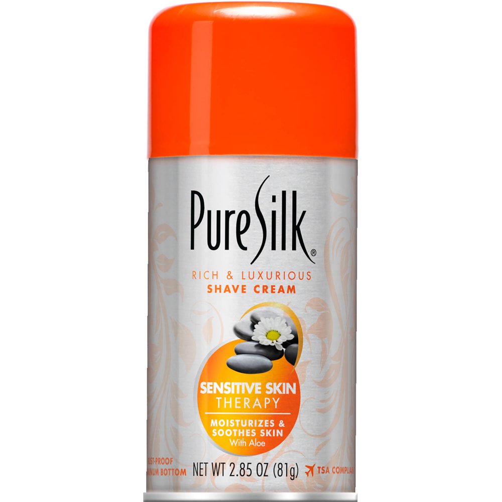 Pure Silk Sensitive Skin Therapy Shave Cream for Women, 2.85 OZ