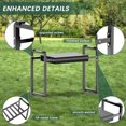 thumbnail image 4 of Garden Kneeler and Seat, 10.2" Wider Heavy Duty Thick Gardening Bench for Kneeling and Seat - Multifunctional Kneeler Bench, Gardening Gifts for Women, Seniors Grandparents, Black, 4 of 7