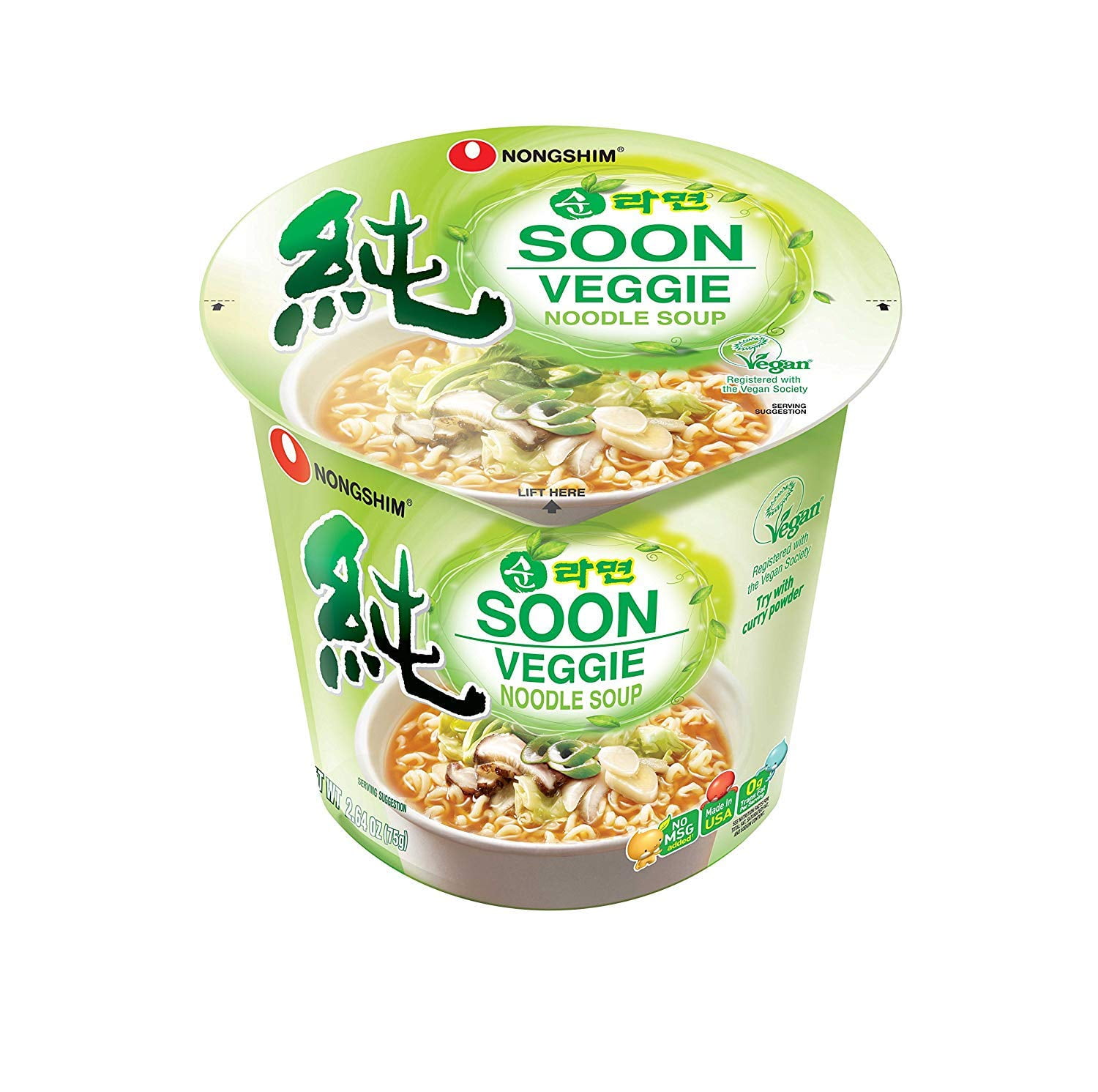 Nongshim Soon Veggie Ramyun Instant Noodle Soup BULK SALE 20 x 112g Packets 