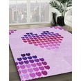 thumbnail image 3 of Ahgly Company Machine Washable Indoor Rectangle Transitional Blossom Pink Area Rugs, 8' x 10', 3 of 7