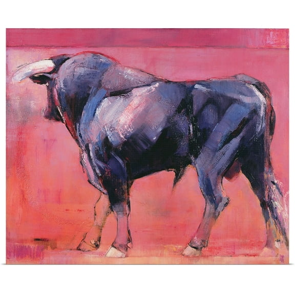 Great BIG Canvas | Rolled Mark Adlington Poster Print entitled Toro Azul, 1998