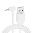 thumbnail image 1 of 2 Pcs Connecteur d'Alimentation en Forme de L USB A Type 2.5 x 0.7mm, Blanc, 1 of 7