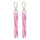 thumbnail image 1 of Llavero de Cuerda [2PCS] - Charm de Bolsa Boho - [Rosa] Llavero Trenzado, 1 of 6