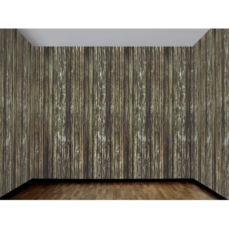 Haunted House Rotted Wood Wall 100 Ft Backdrop Halloween