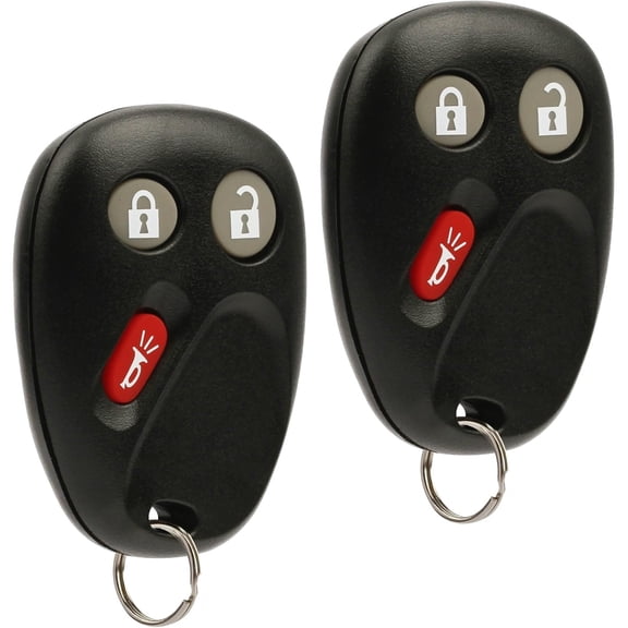 Key Fob Keyless Entry Remote fits 2003-2006 Chevy Tahoe Suburban Avalanche Equinox SSR/GMC Sierra Yukon/Cadillac Escalade/Hummer H2 / Pontiac Torrent/Saturn Vue (LHJ011), Set of 2