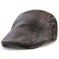 thumbnail image 1 of Boina para hombre y mujer, de cuero vintage, estilo Newsboy., 1 of 2