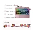 thumbnail image 3 of Étui Clavier Sans Fil Tactile pour iPad Mini 6 2021 8.3 Pouces, Pavé Tactile Rétroéclairé 7 Couleurs, Couverture Protectrice Rotative à 360 Degrés pour iPad Mini 6e Génération 8.3 Pouces 2021, 3 of 7