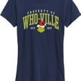 thumbnail image 3 of Dr. Seuss - The Grinch - Whoville Collegiate - Women's Short Sleeve Graphic T-Shirt, 3 of 5
