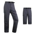 thumbnail image 2 of WREESH Men's Tactical Pants Detachable Pants Solid Multi Pocket Outdoor Sports Pants Casual Cargo Pants Trousers Dark Gray, 2 of 7
